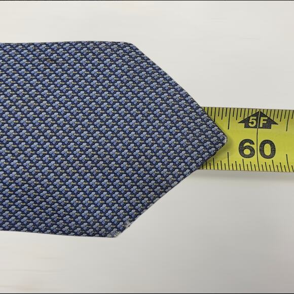 Thomas Pink Neck Tie 100% Silk Handmade Luxury Blue Men Jermyn Street London - Picture 7 of 9